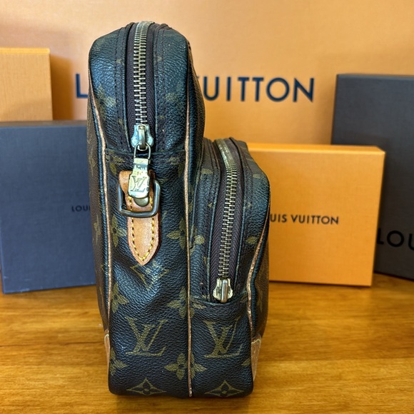LOUIS VUITTON AMAZONE MONAGRAM BAG CLASSIC LV LUXURY MADE IN FRANCE NO STRAP🤎🧡 - Picture 5 of 17